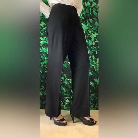 Larry Levine Black Lined Pant Suit Size 10 Women's Professional Business Attire - Picture 3 of 7